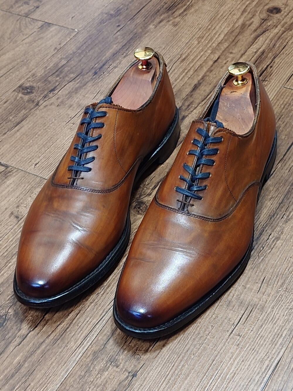 Allen Edmonds Carlyle 11 D Brown Leather Cap Toe Oxford Dress Shoes USA